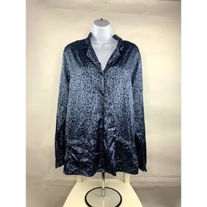 Victoria's Secret M Leopard Print Satin Sleep-shirt